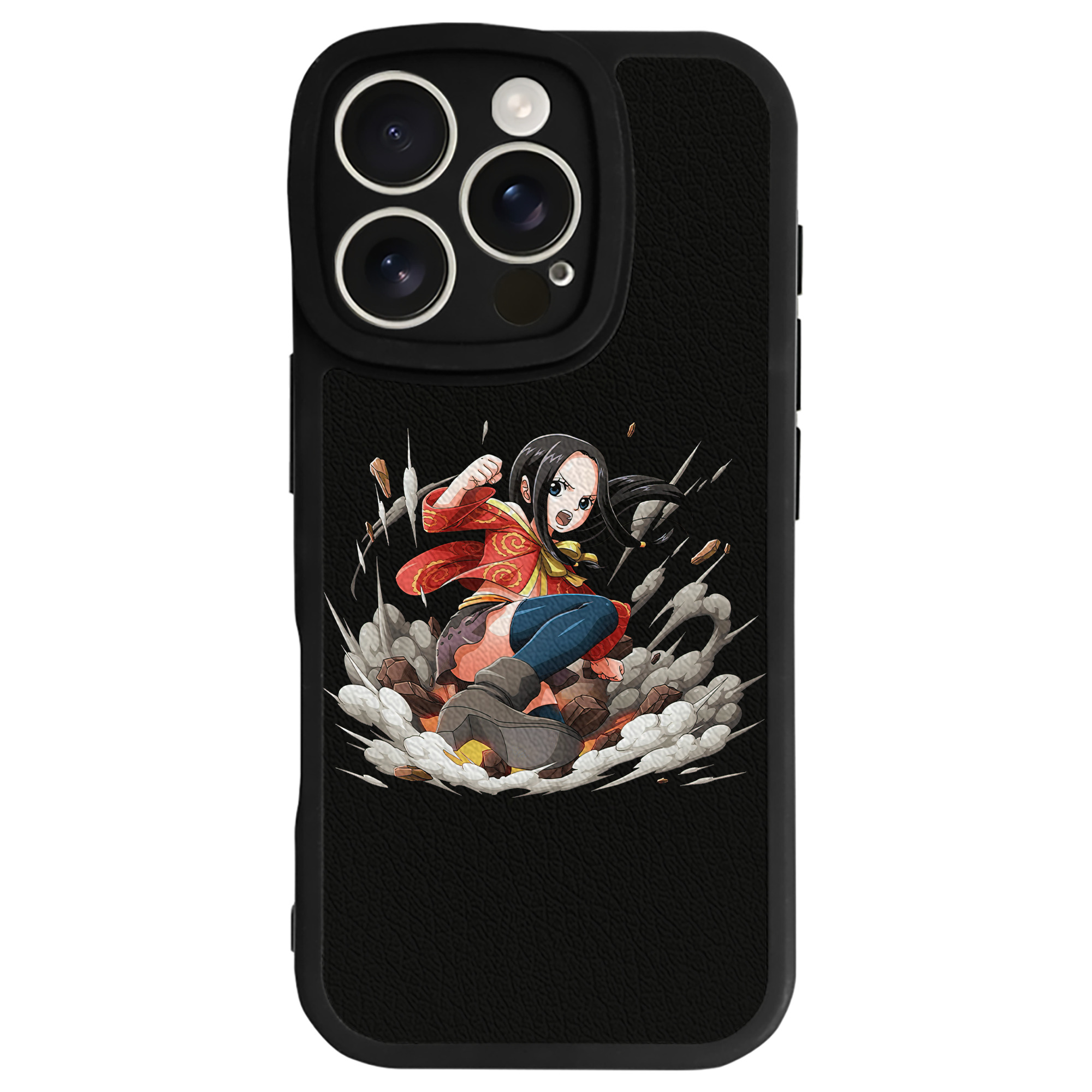 （画像用） ワンピース ボア・ハンコック ONE PIECE Boa·Hancock 【iPhone 16シリーズ対応】シリコンスマホケース（レザー調） 材質：シリコン